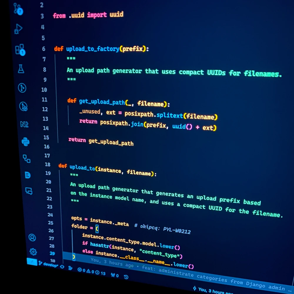 Screenshot of a Python code in the editor